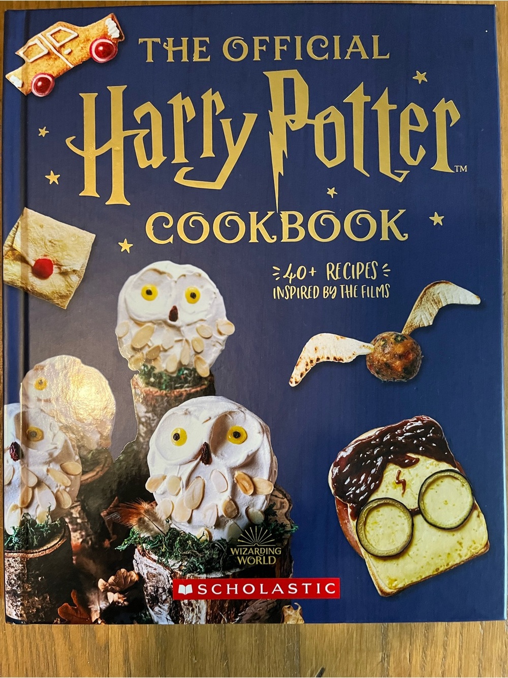 Scholastic Harry Potter Cookbook — Navy Blue & Gold Cover-Brand New